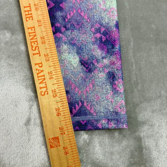 Ivivva Lululemon Tie Dye Abstract Full Length Leggings Kids Girls size 12 - Picture 8 of 10